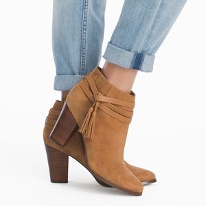 WHBM Leather Tassel Ankle Boots 570209428